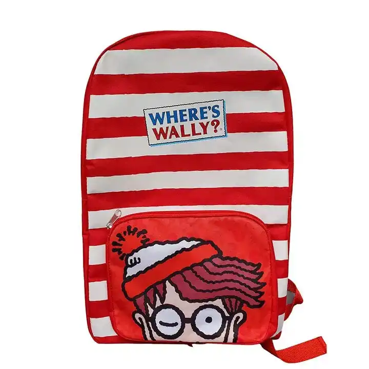 Where's Wally Kids Showbag w/Backpack/Beanie/Glasses/Stickers/Keyring/Puzzle