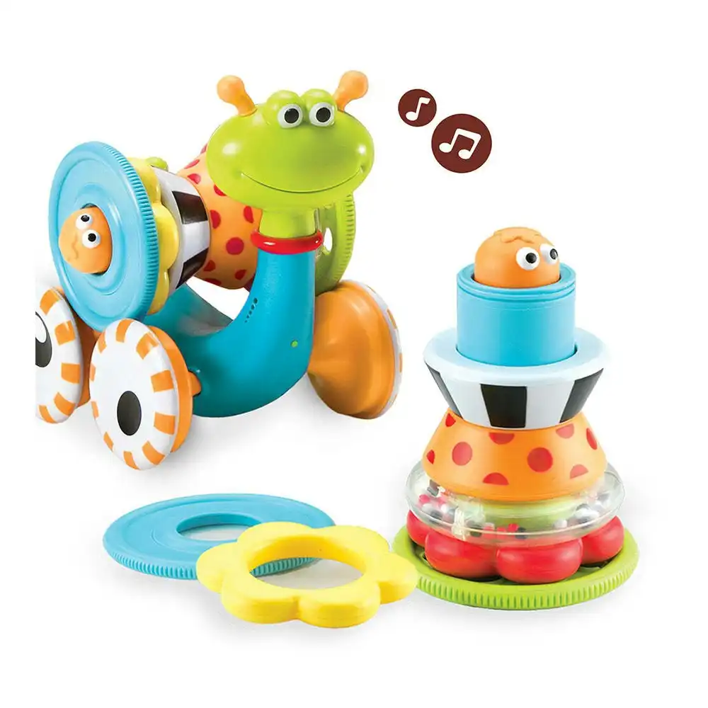 Yookidoo Yookidoo Crawl N Go Snail Baby Musical Toy 6m+ Educational Fun Activity