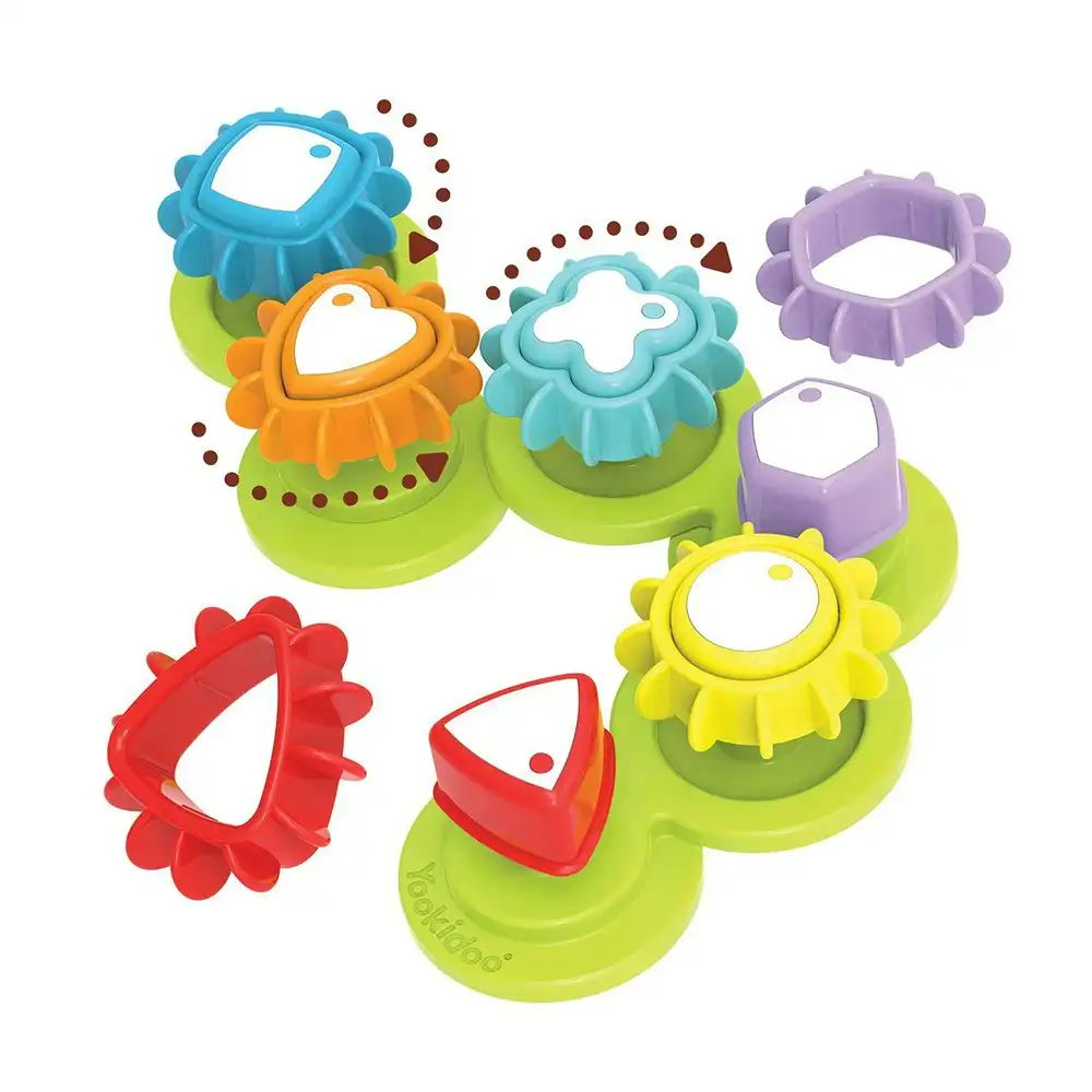 Yookidoo Shape N’ Spin Gear Toddler/Kids Sorter Toy 1+ Educational Fun Activity