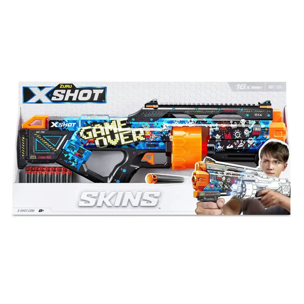 ZURU X-Shot Skins Last Stand Blaster Gun w/ 16 Darts Kids/Children Toy 8+ Assort