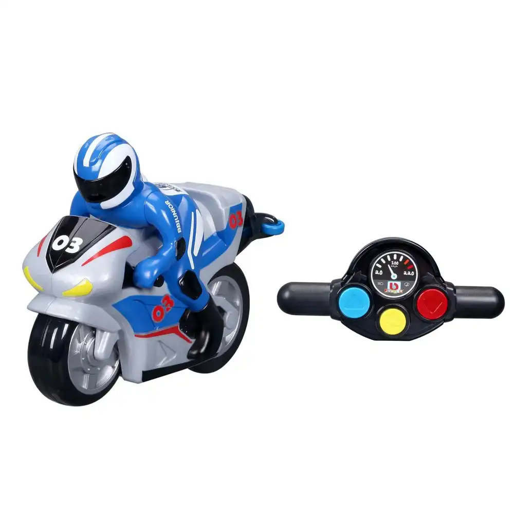 BB Junior My 1st Radio Control 21cm Motor Bike Spin & Stunt Kids Toy 2-5y Assort