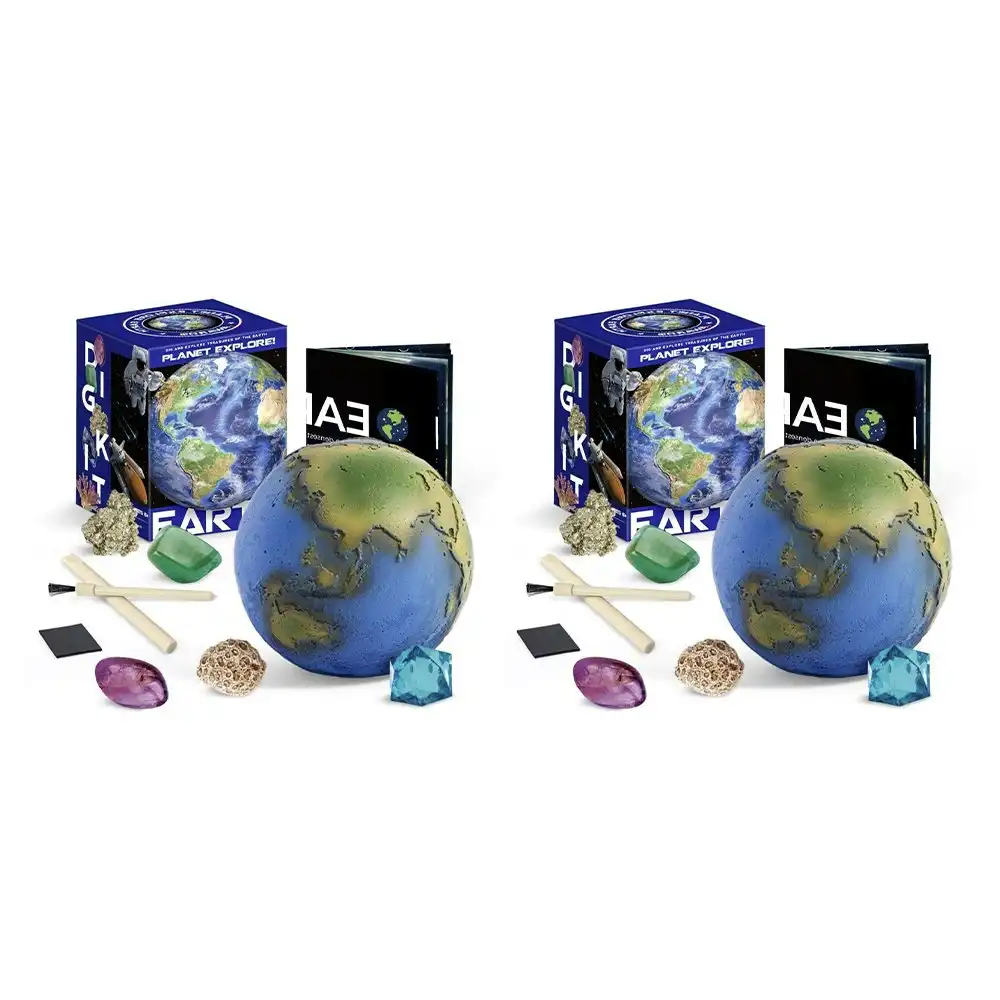 2PK Kaper Kidz Planet Xplore Earth Dig & Excavation Childrens Science Kit 6y+