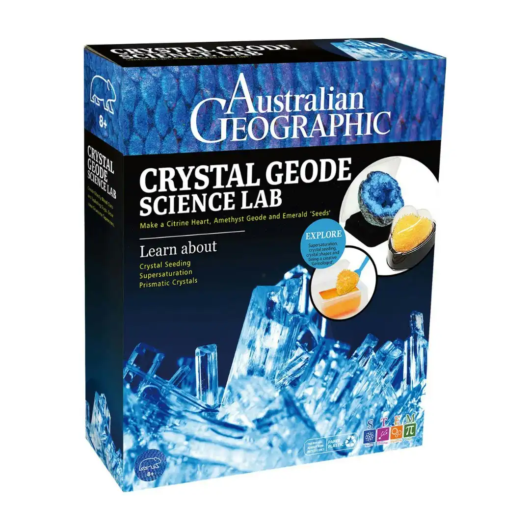 Australian Geographic Crystal Geode Science Lab Educational/Activity Kids 8+