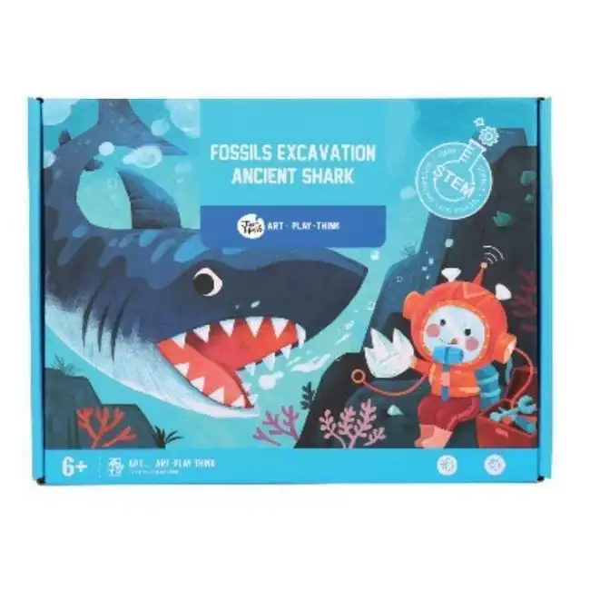Jarmelo Fossils Excavation Kit Shark Digging Fun Activity Play Set Game Toy 6+
