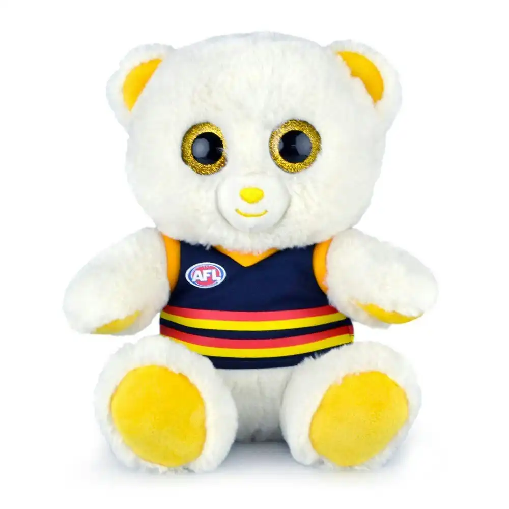 Korimco AFL 22cm Kids/Children Small Sparkle Eyes Plush Teddy Bear Adelaide
