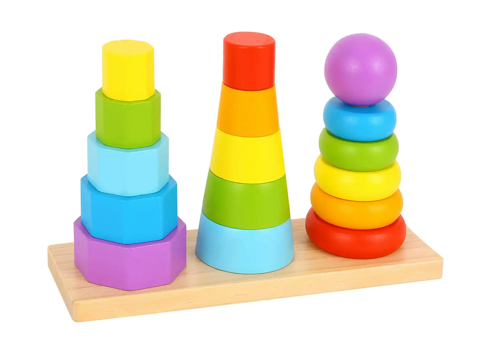 Tooky Toy Shape Stacking Toddlers/Children's Interactive Building Tower 18m+