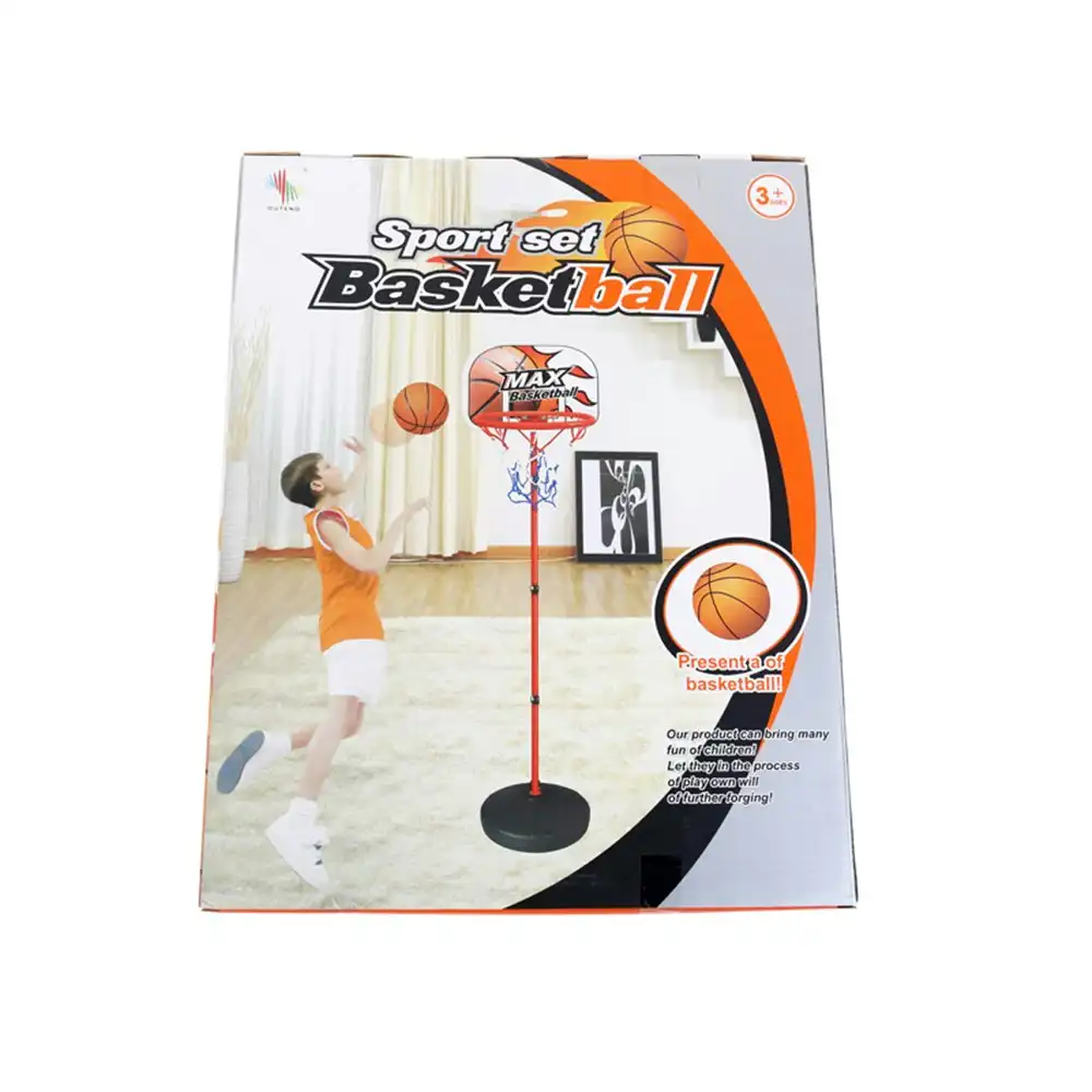 Toys For Fun 165cm Basketball Stand & Hoop w/ Ball/Pump Kids Sports Play Toy