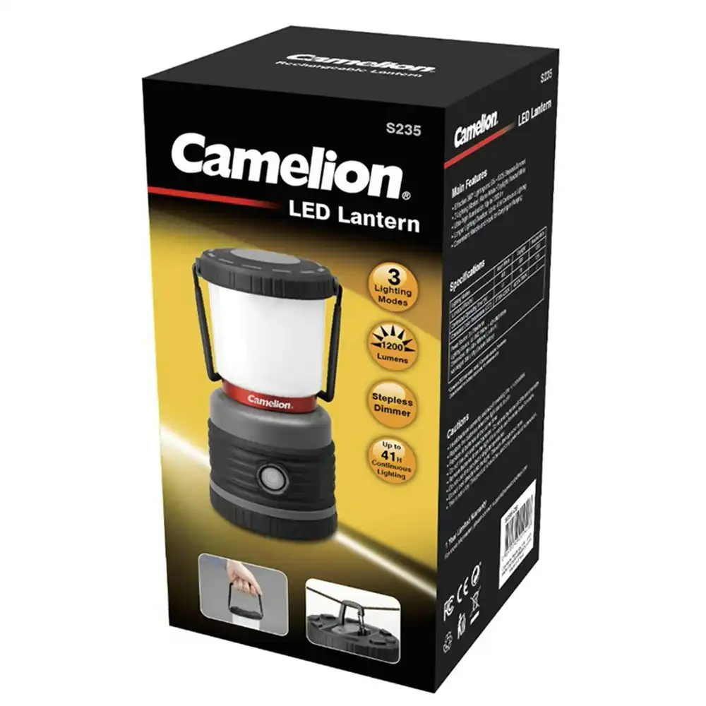 Camelion Outdoors/Camping 1200 Lumen Dimmable Lantern With 3x Lighting Modes