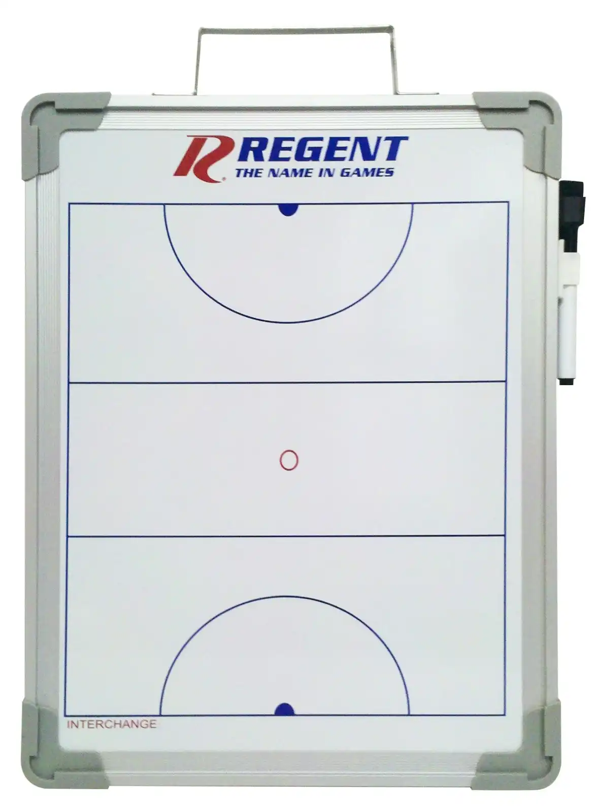 Regent 30x40cm Netball Coaches Board Sports Training Tactics Magnetic Whiteboard
