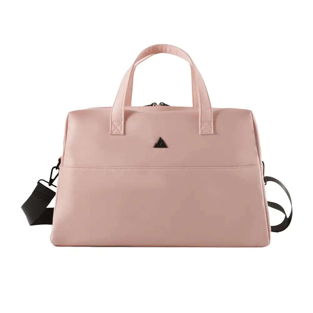 Travel Gear 25x39cm Women's Overnight Weekender Duffle Nylon Bag Quartz Pink