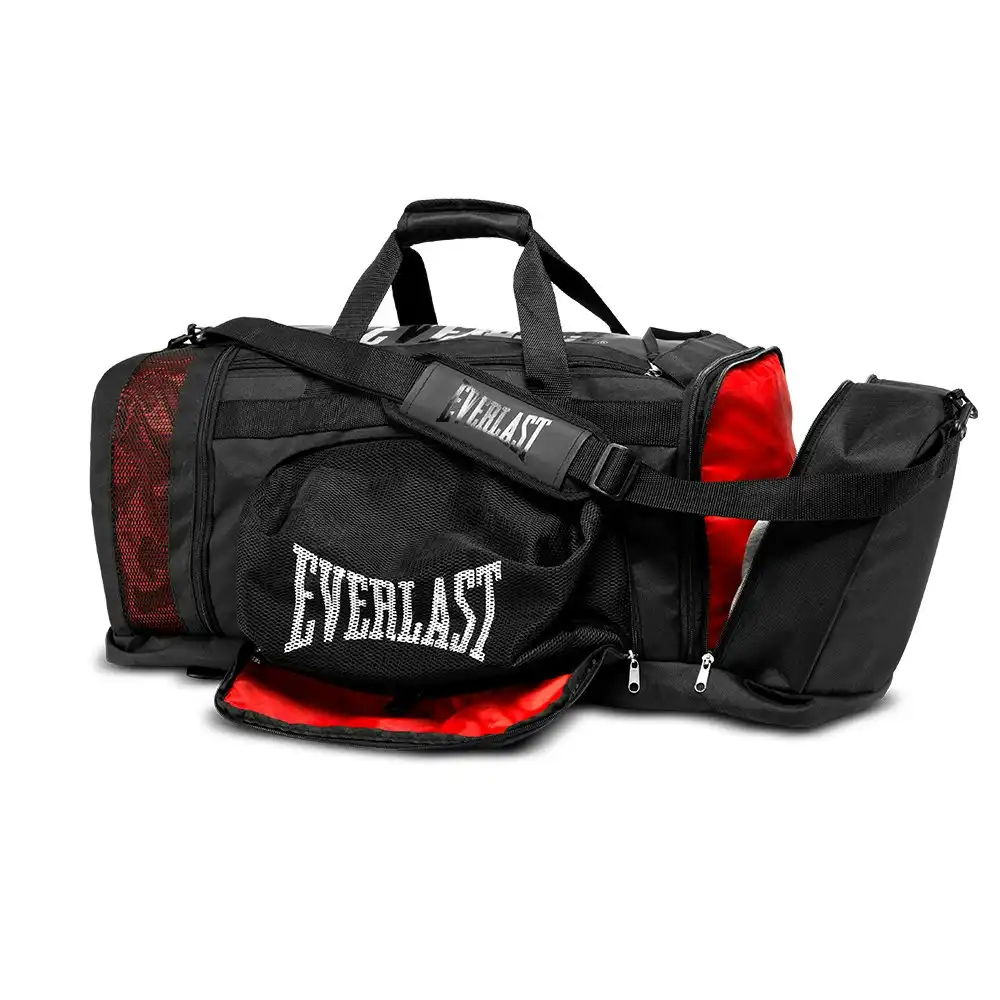 Everlast Contender Sports Gym Travel Hybrid Duffel 76.2x33cm Bag/Backpack Black