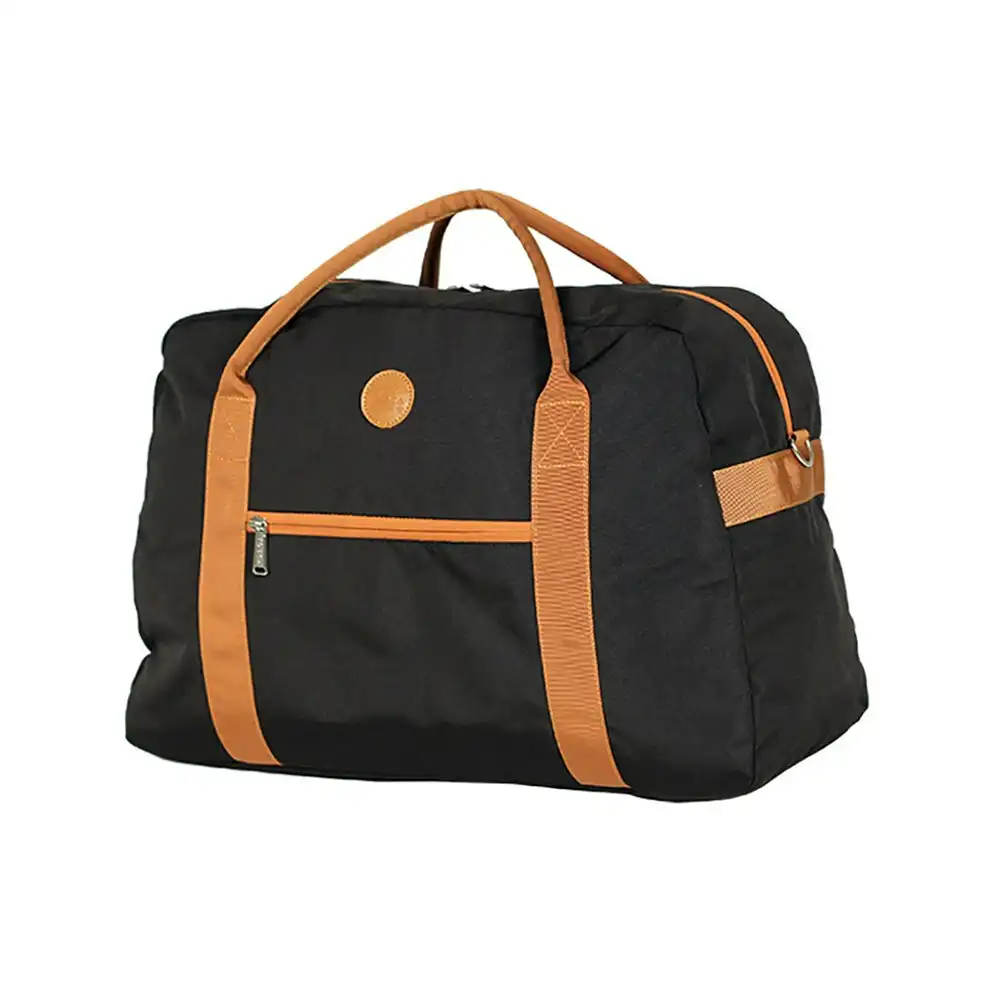 Tosca Cabin Tote Casual Overnight Weekender Multi Purpose Bag 50x22x35cm Black