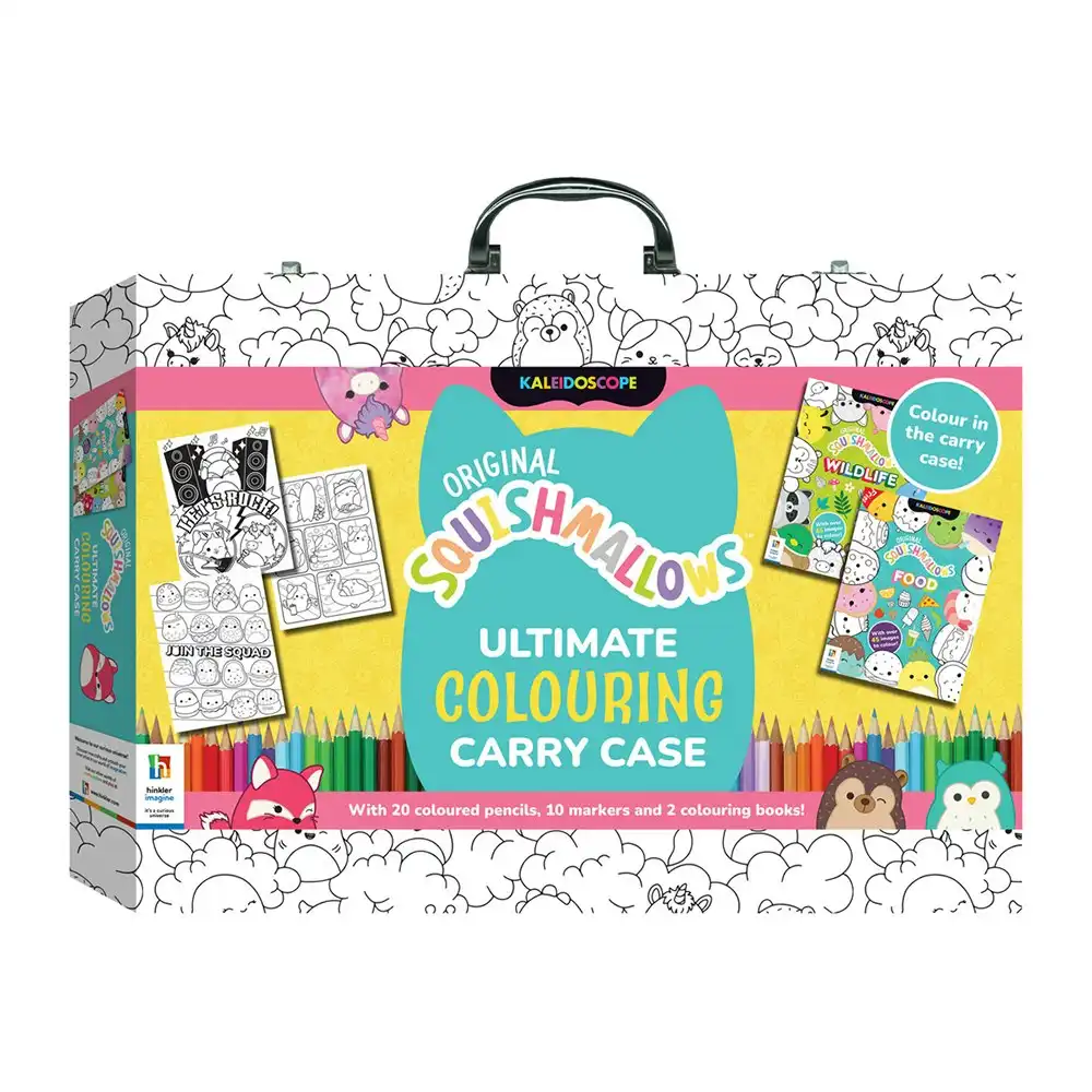 Kaleidoscope Colouring Squishmallows Carry Case Kids/Children Activity Art Kit