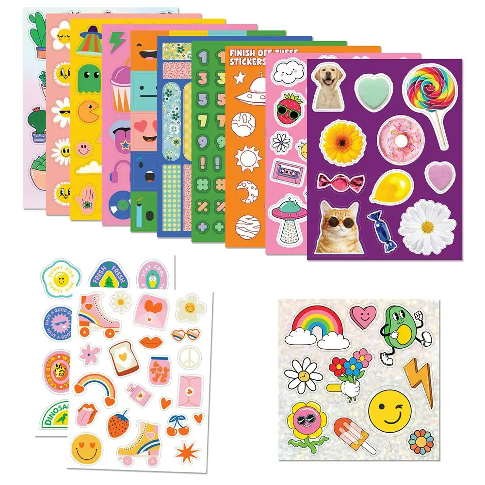 Kaleidoscope Sticker Bomb Hello Happy Kids Activity Book Craft Project 6y+