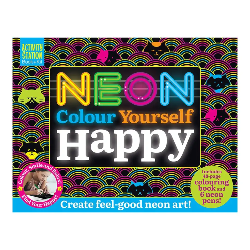 Activity Stations Neon Colour Yourself Happy Kids/Children Art Craft Kit 5y+