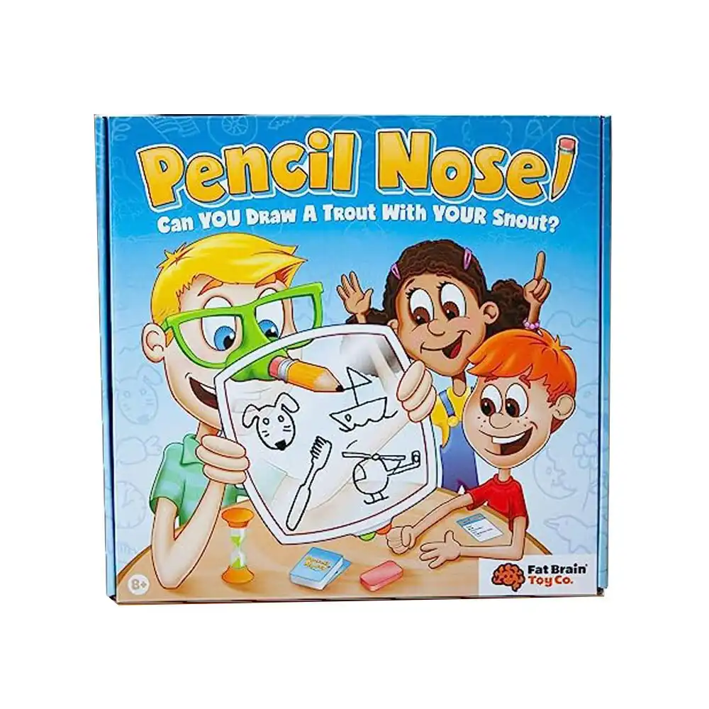 Pencil Nose Kids/Childrens/Family Drawing And Guessing Party Game/Toy 8y+