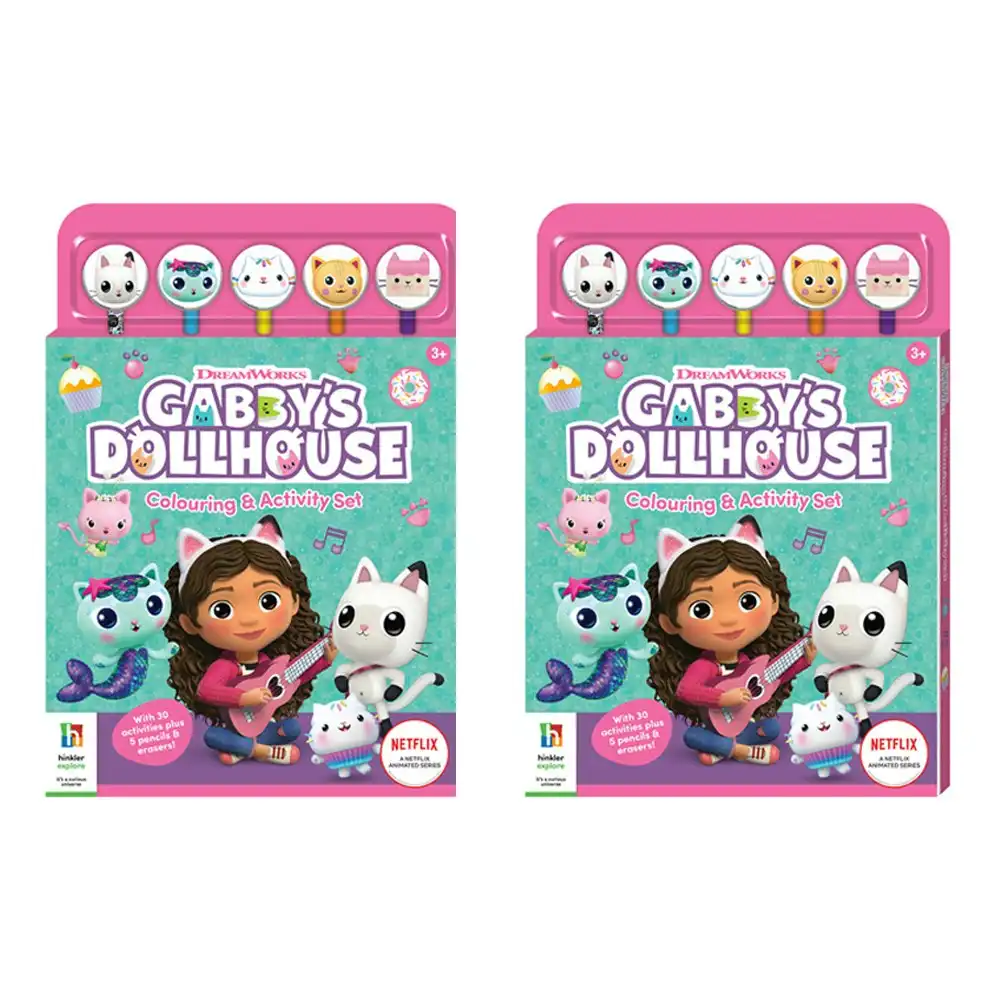 2x Kaleidoscope Gabby's Dollhouse Colouring & Activity Set Kids/Children Art 3+