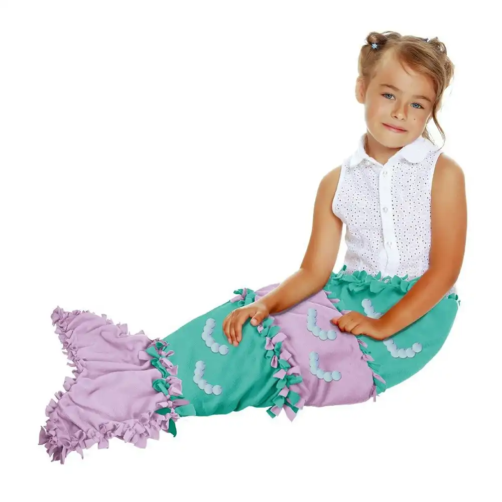 Craft for Kids Make Your Own Mermaid Tail Blanket DIY Children Activity Kit 6y+
