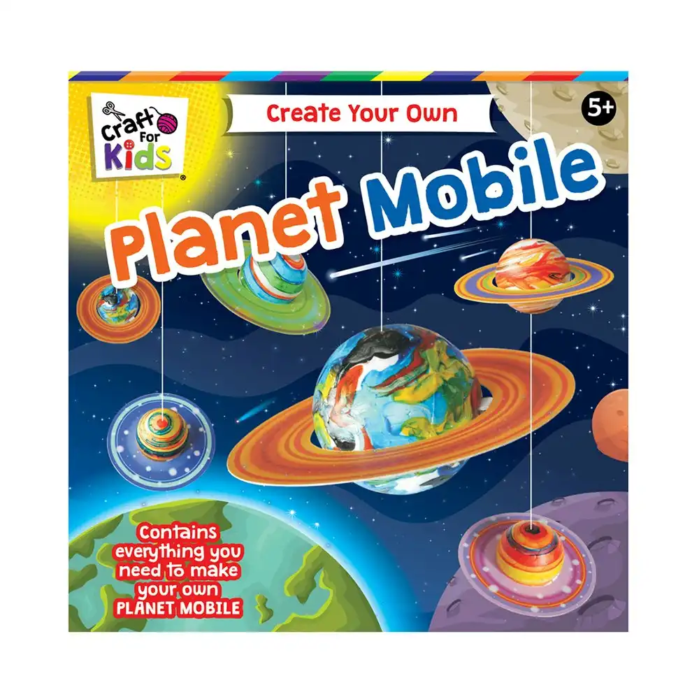 Craft for Kids Create Your Own Planet Mobile DIY Children Art Activity Kit 5y+