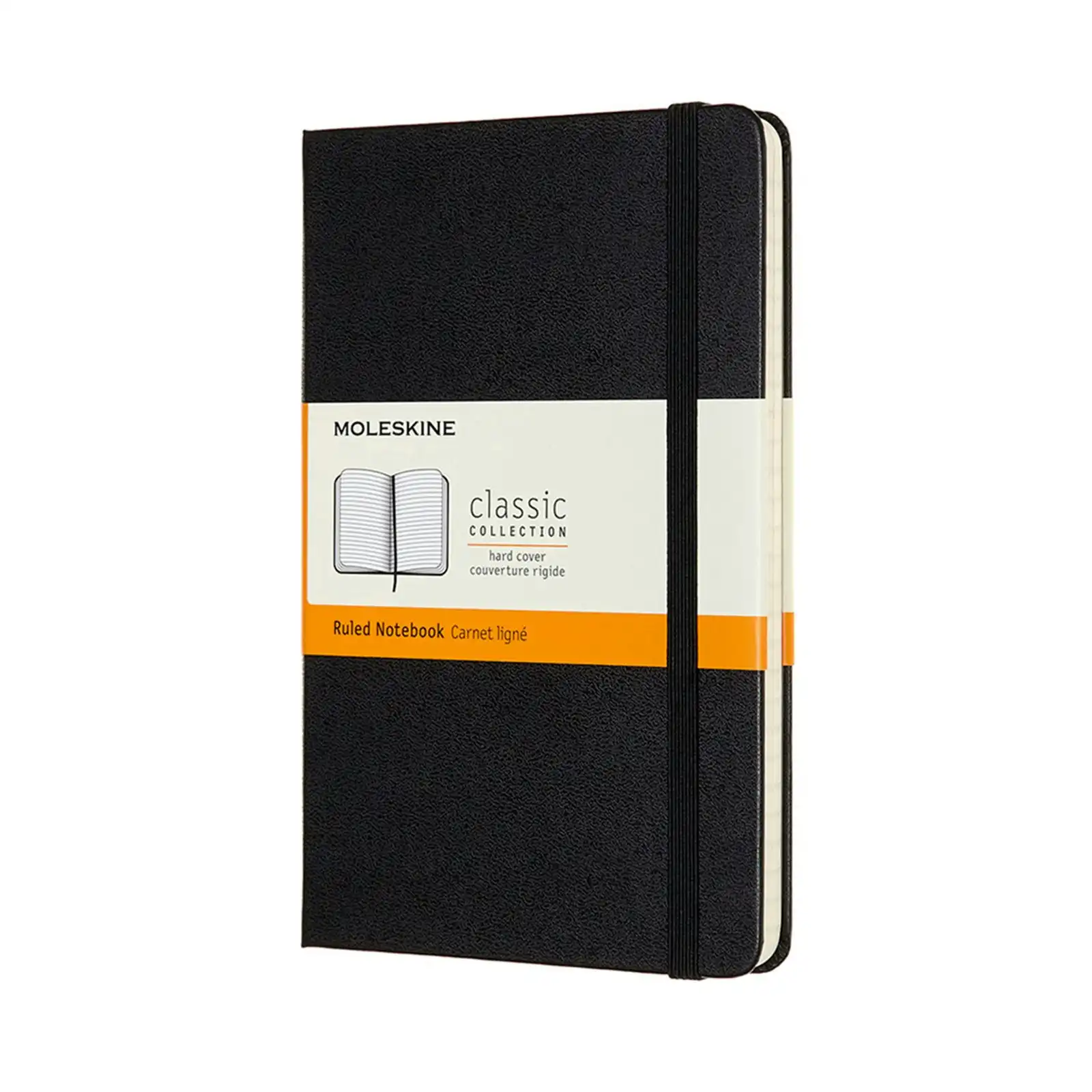 Moleskine Classic Hard Cover Ruled Notebook M Office/Student Planner Notepad BLK