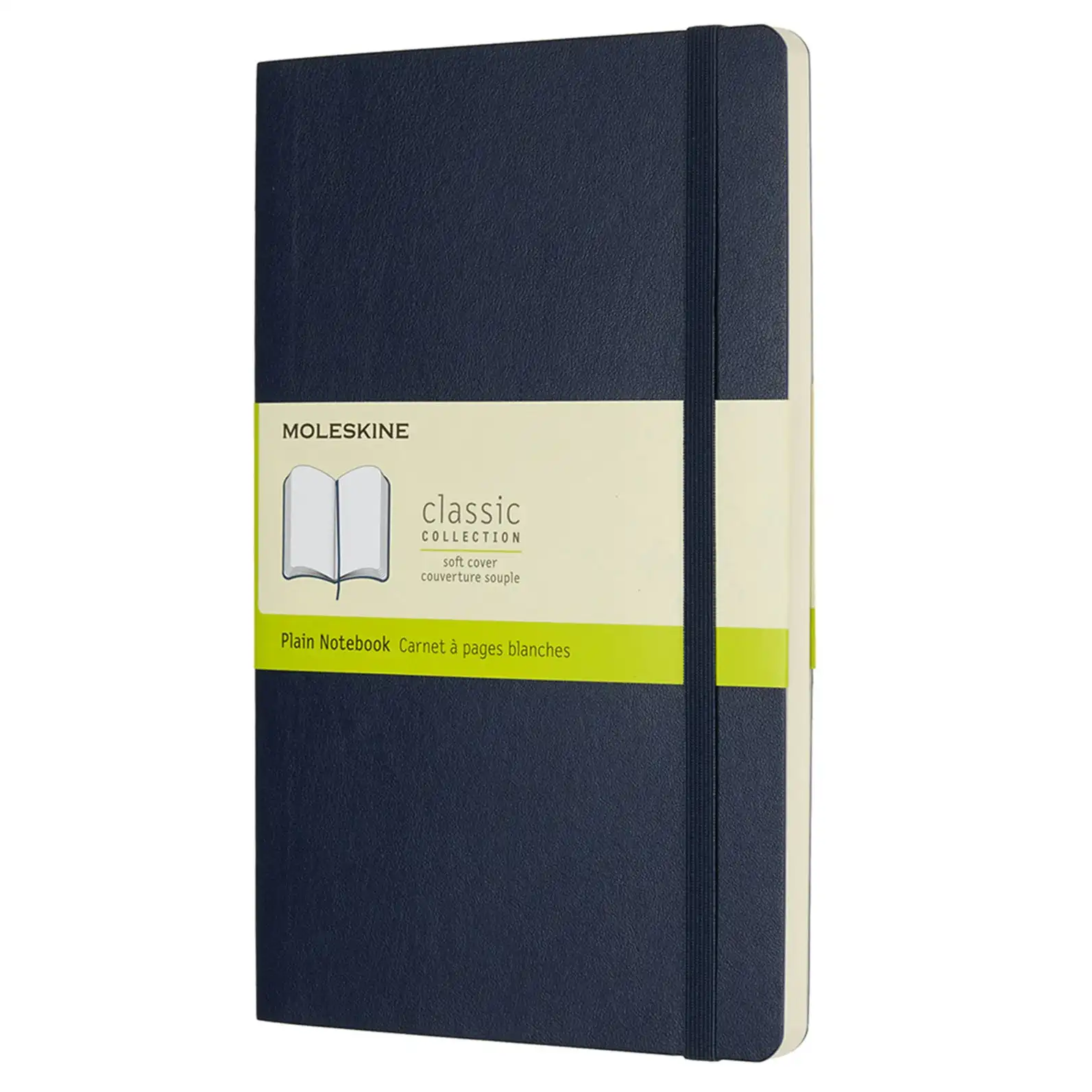 Moleskine Classic Plain Soft Cover Notebook Student Journal L Sapphire Blue