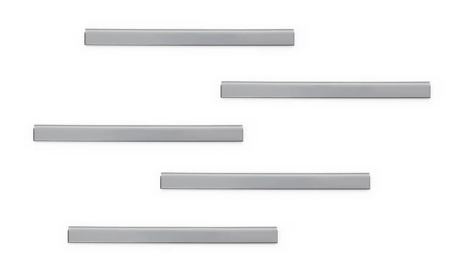 5PK Durable Durafix Rail 21cm Magnetic Clip A5 Document Holder Organiser Silver