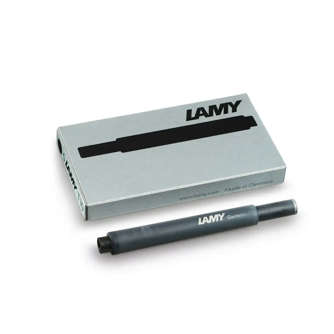 5pc Lamy Hangsell T10 Fountain Pen Ink Plastic Cartridges Moderate Flow Black