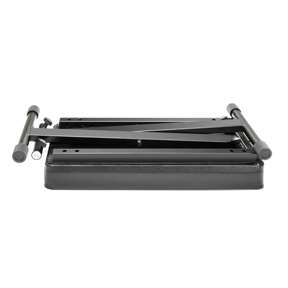 Adam Hall SKT17 Folding Keyboard Bench Seat Stool w/ Extra Thick Padding Black