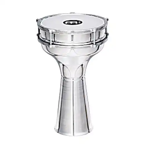Meinl Percussion Music 20cm Aluminium Darbuka/Hand Drum Musical Instrument SLV