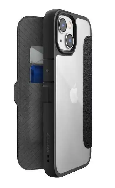 X-Doria Raptic Urban Folio Case Wallet Cover Protection For iPhone 14 Black