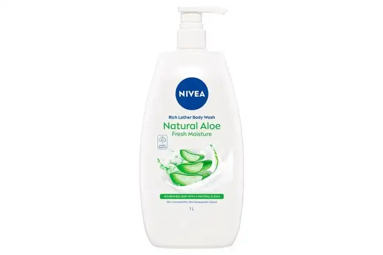 Nivea Rich Moisture Creme With Natural Aloe Body Wash 1l