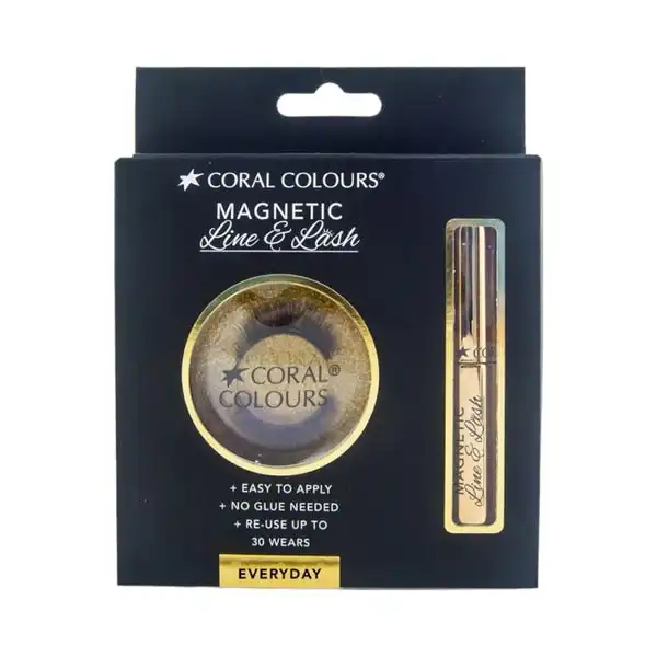Cosmetics Squad Coral Colours Magnetic Eyelashes- Everyday