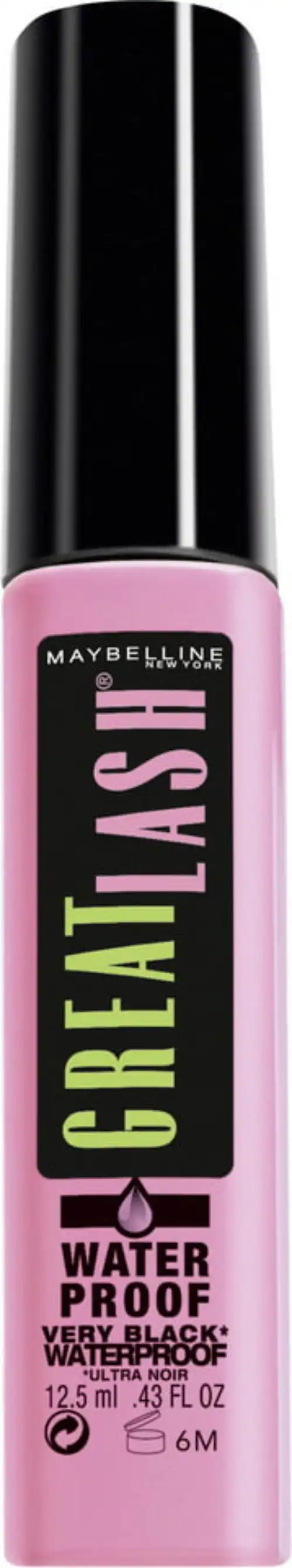Maybelline Great Lash Waterproof Mascara Very Black
