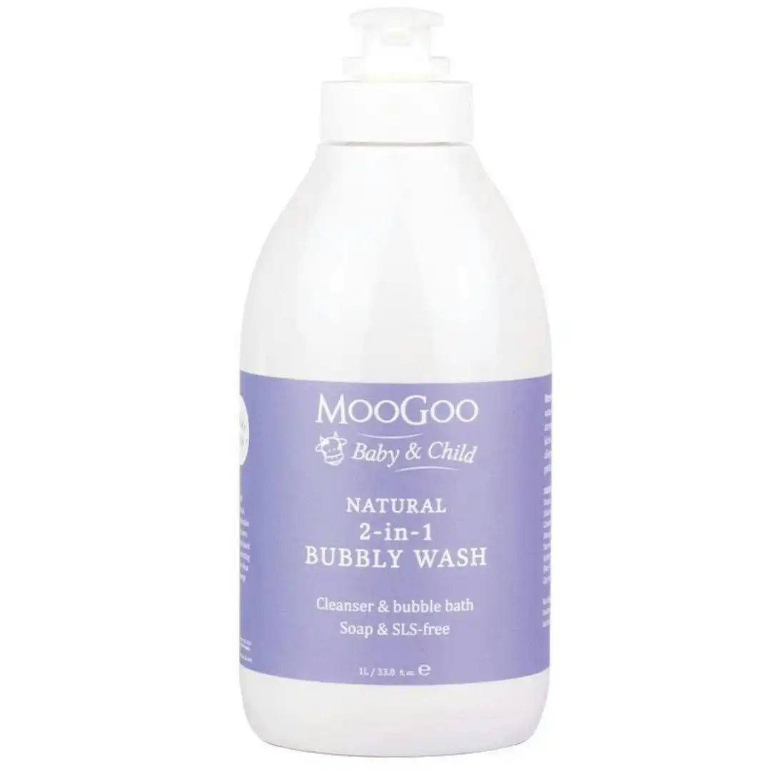 MOOGOO Baby Range - 2-in-1 Bubbly Wash 1 Litre