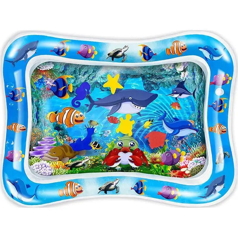 Baby Water Play Inflatable Mat Kids Children Infants Tummy Fun Time Sea World Au