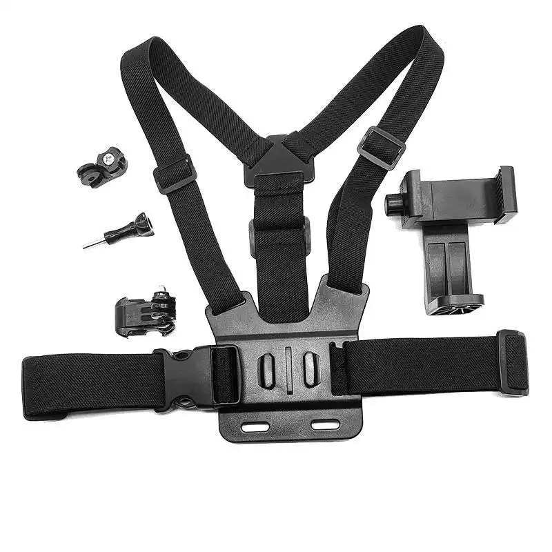 Cell Phone Chest Mount Harness Strap Holder Clip For Iphone Samsung Gopro