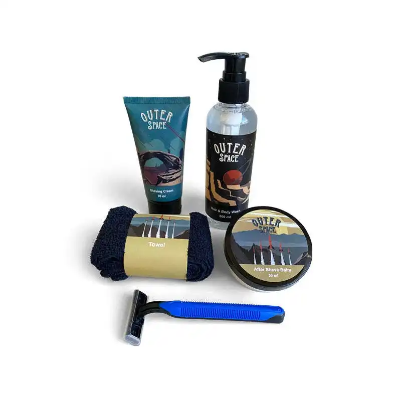 5pc Men's Republic Grooming And Shaving Facial Hair And Body Kit Gift Set