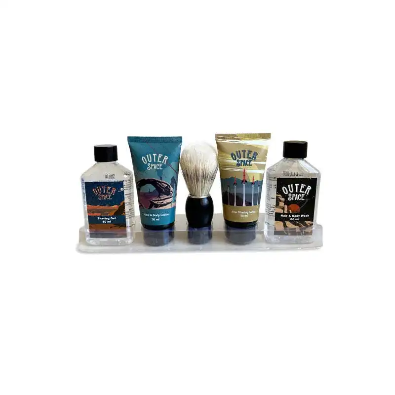5pc Men's Republic Grooming Cleansing & Shaving Face Hair And Body Kit in Bag