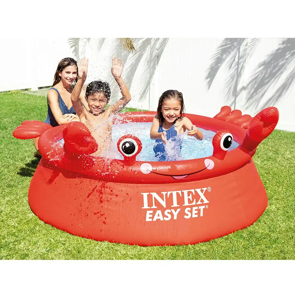 Intex 1.83m x 51cm Happy Crab Easy Set Kids/Children Swimming Inflatable Pool 2P