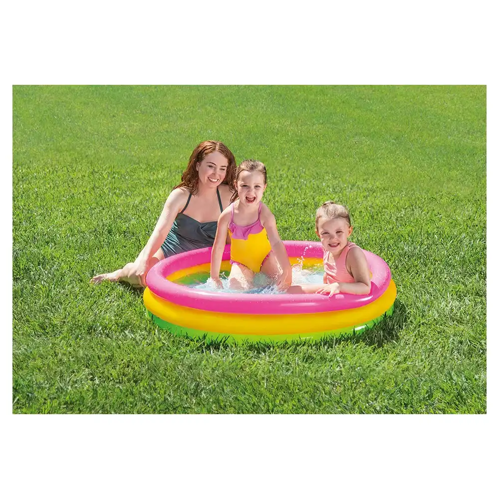 Intex Sunset Glow 1.14mx25cm Kids/Children Swimming Pool Inflatable Outdoor Toy