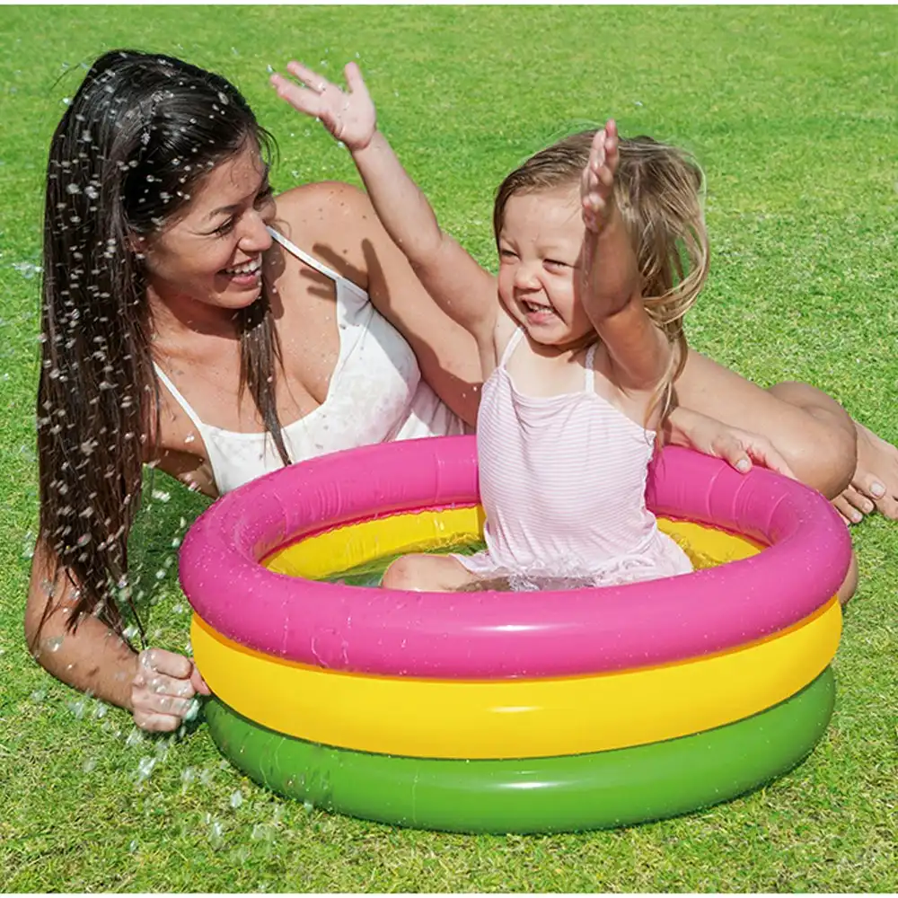 Intex Sunset Glow 61x22cm Inflatable Kids Swimming Pool Water Sun Bath Tub 1y+