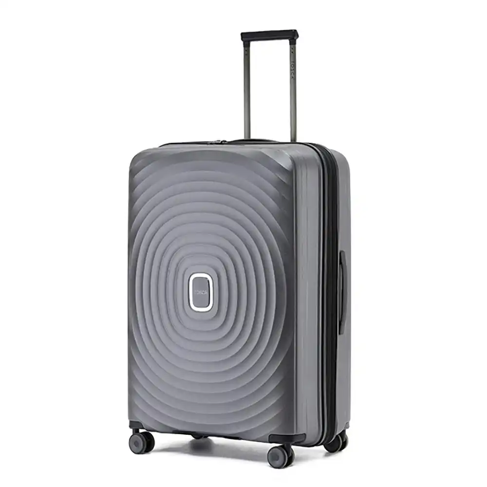 Tosca Eclipse 29" Checked Travel Lightweight Suitcase 77x51x33cm - Charcoal