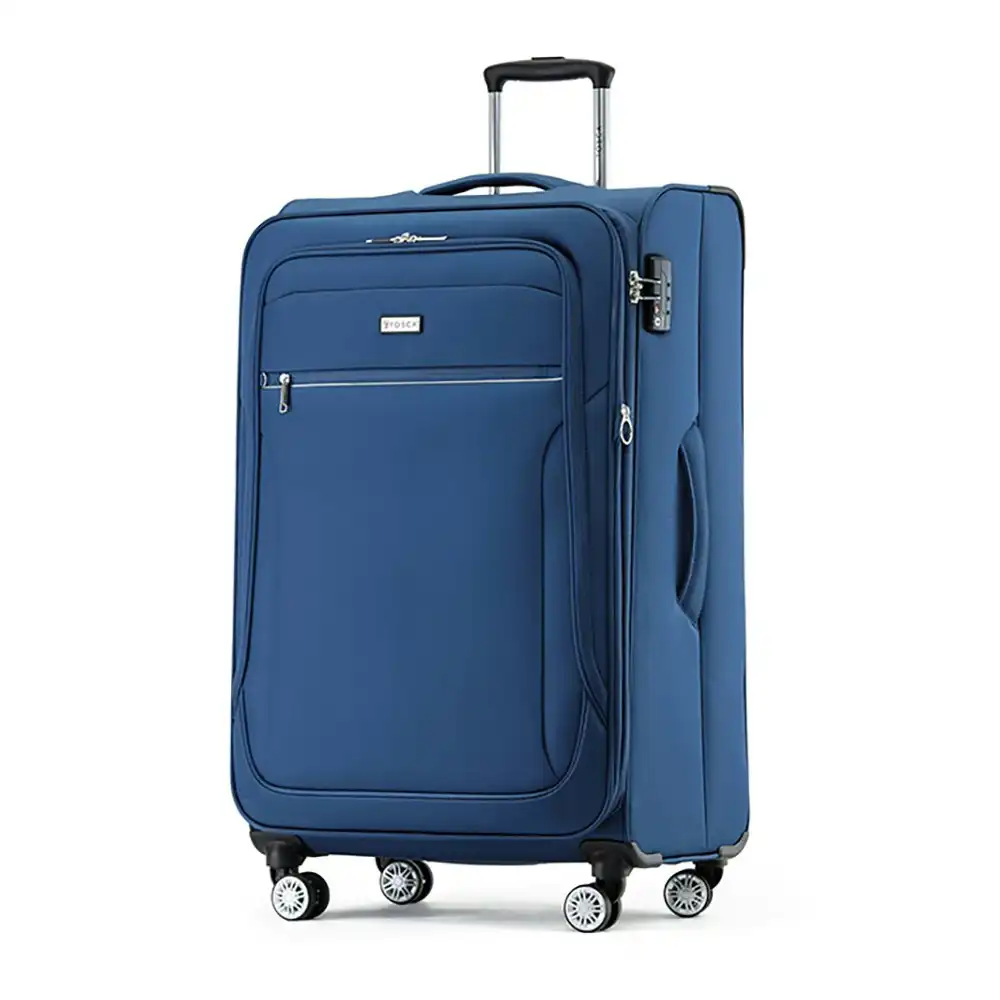 2pc Tosca Transporter 20"/30" Trolley Luggage Suitcase Small/Large Set Blue