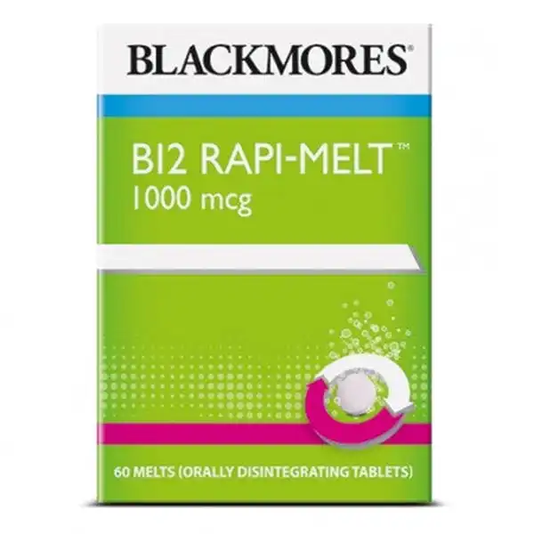 Blackmores B12 Rapi-Melt 1000Mcg 60Caps