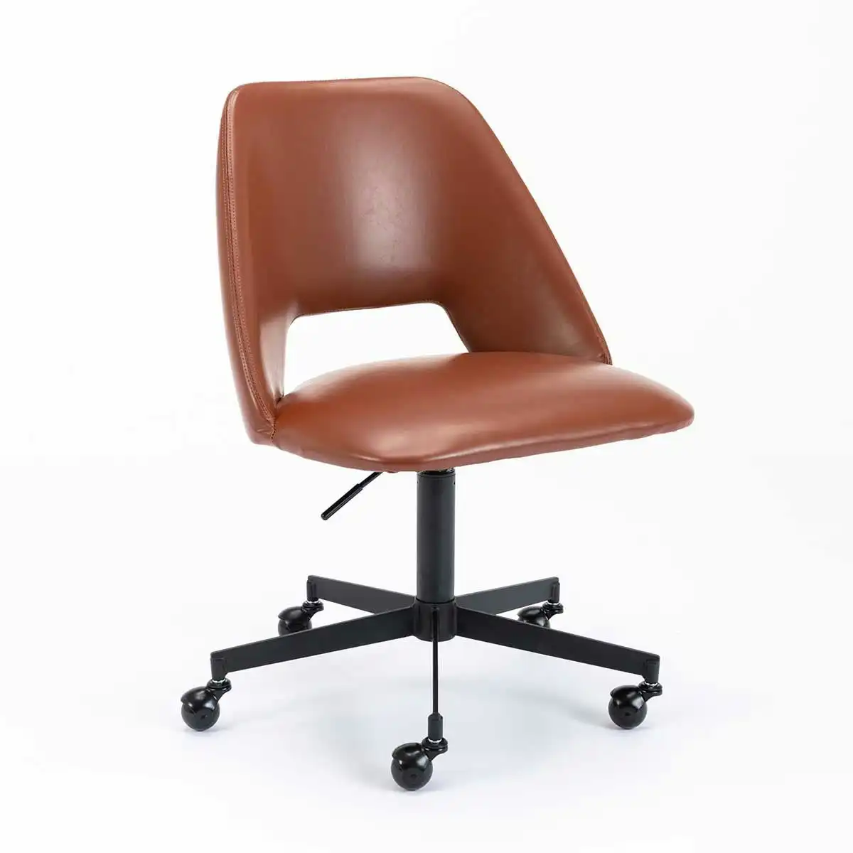 Belmont Leatherette Office Chair (Black, Tan)
