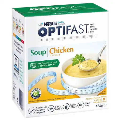 OPTIFAST VLCD Chicken Flavour Soup 8 Pack 53g Sachets
