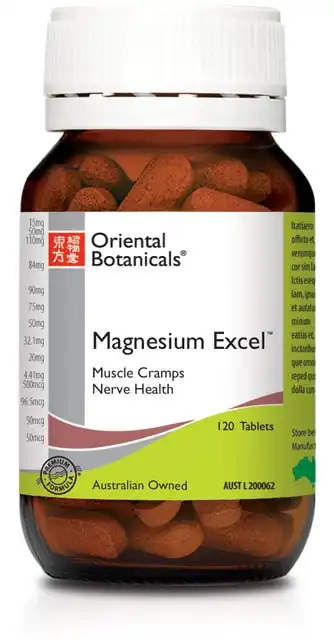 Oriental Botanic Magnesium Excel 120 Tabs