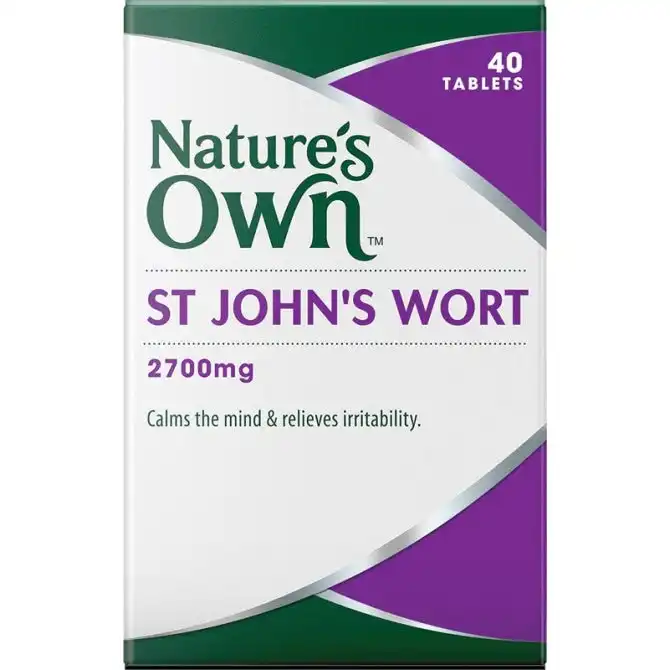 Natures Own St Johns Wort 2700Mg 40 Tabs