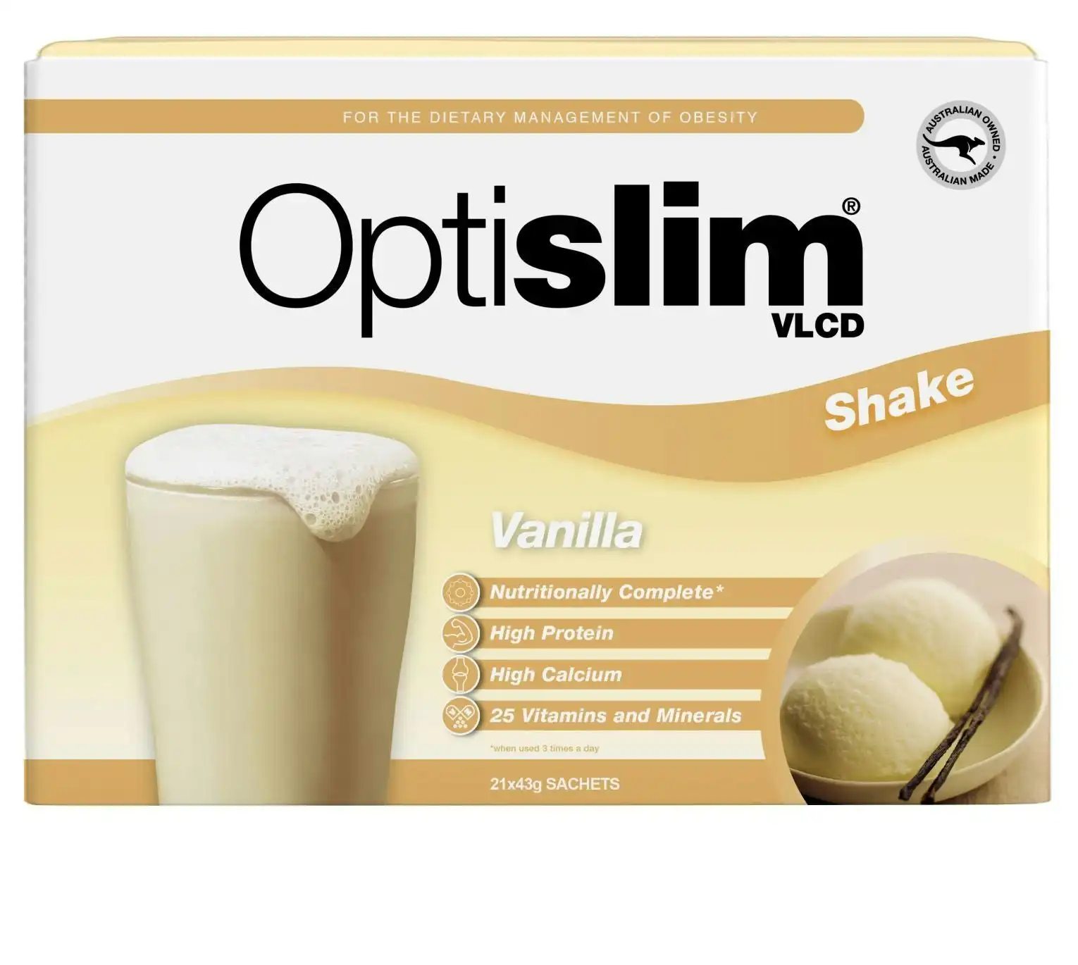 OptiSlim VLCD Shake Vanilla 21X43g