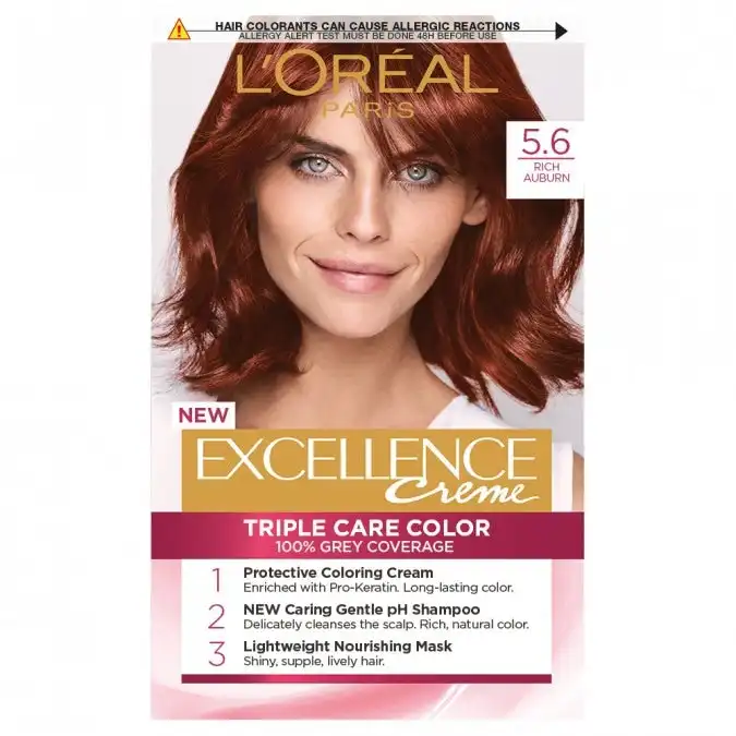 L'Oreal Excellence Creme 5.6 Rich Auburn Hair Colour